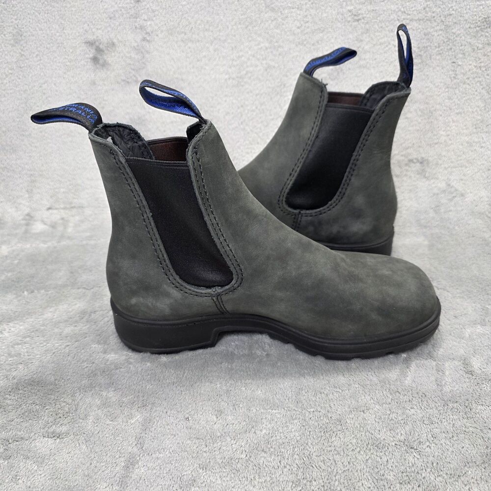 Blundstone Kids Gray Boots Tasmania Australia Suede Size 3 1/2